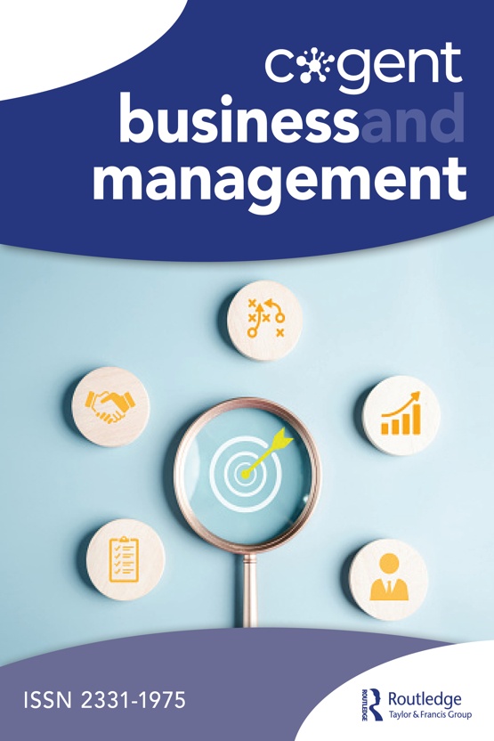 Portada de la revista Cogent Business & Management.
