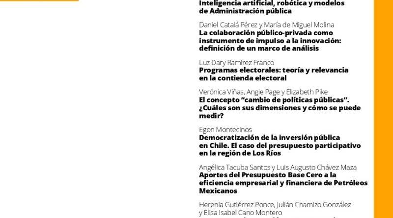 Portada de la Revista del CLAD Reforma y Democracia, número 72.