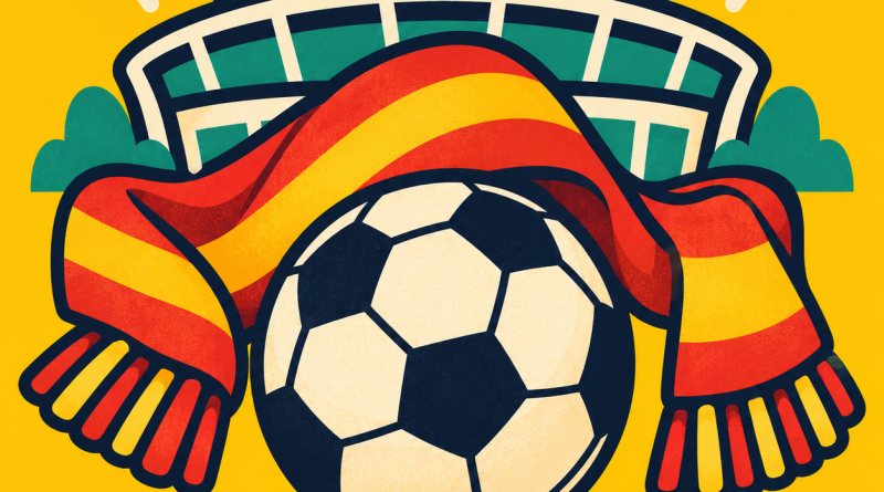 Balón, bufanda de España y estadio: La Roja